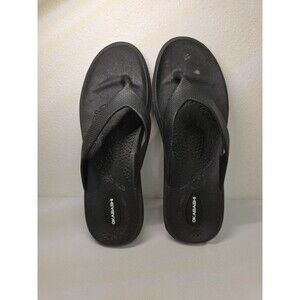Okabashi Women's Breeze Sustainable Flip Flop Sandals Black Size L Classic